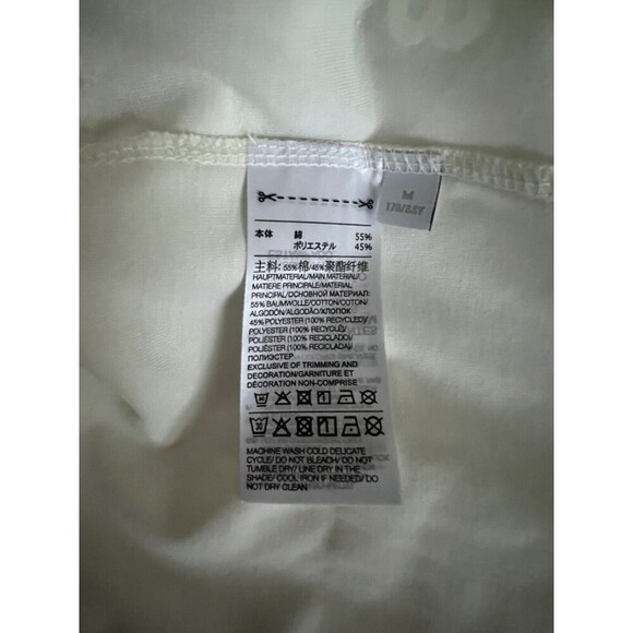 Y-3 Yohji Yamamoto Asymmetrical Unisex T-Shirt With Logo Size Medium NWT - Picture 6 of 6